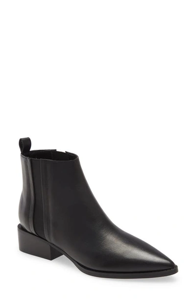 Marc Fisher Ltd Vivica Bootie In Black Leather