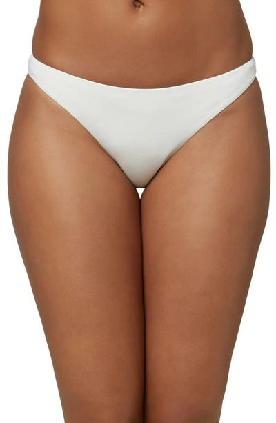 O'neill Saltwater Solids Rockley Bikini Bottoms In Vanilla