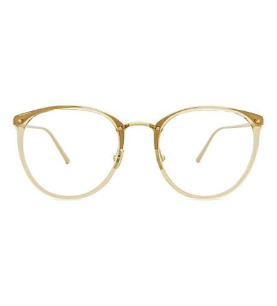Linda Farrow Lfl251 Round-frame Glasses In Dew