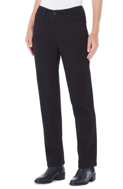 Jones New York Lexington Straight Leg Denim Jeans In Onyx Wash