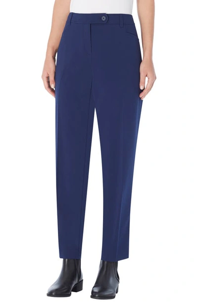 Jones New York Bi-stretch Woven Straight Leg Pant In Blue