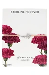 Sterling Forever Birth Flower Bracelet In Silver- January