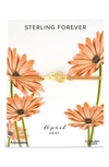 Sterling Forever Birth Flower Bracelet In Gold- April