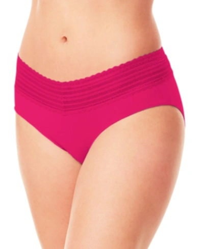Warner's No Pinching No Problems Lace Hipster Underwear 5609j In Pink Glow