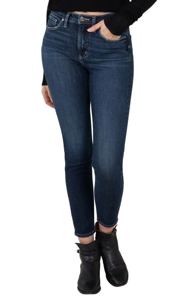Silver Jeans Co. Plus Size Infinite Fit One Size Fits Four High Rise Straight Leg Jeans In Indigo