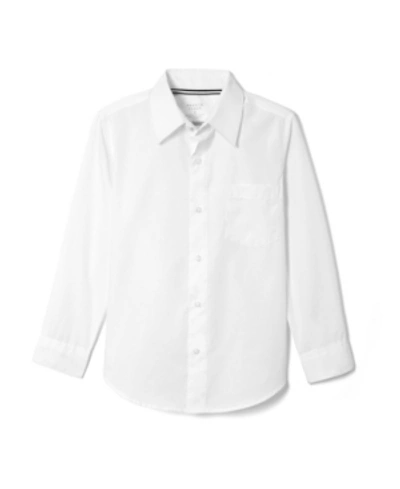 French Toast Kids' Big Boys Long Sleeve Dress Shirt With Expandable Collar In White