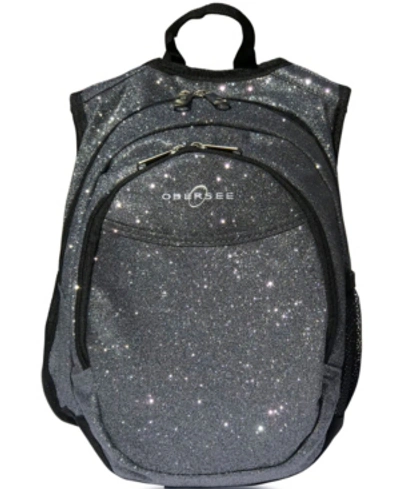Obersee Kids' Sparkle Backpack With Insulated Cooler In Gray