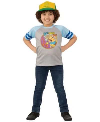 Buyseasons Kids'  Stranger Things Big Boy 3 Dustin's Arcade Cats Costume T-shirt In Multi