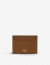 Mulberry Grained Leather Card Holder In Brown
