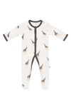 Kyte Baby Kids' Snap Footie In Giraffe