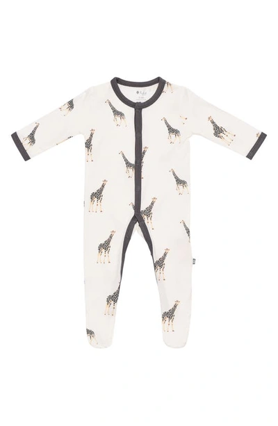 Kyte Baby Kids' Snap Footie In Giraffe