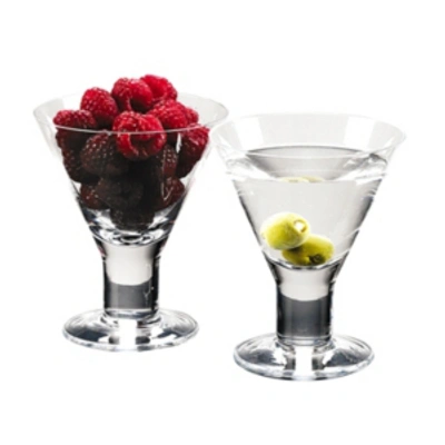 Badash Crystal Caprice Martini Glasses - Set Of 4 In Clear
