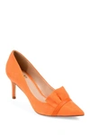 Journee Collection Journee Marek Ruffle Pump In Orange