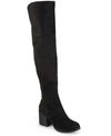 Journee Collection Sana Womens Wide Calf Tall Over-the-knee Boots In Black