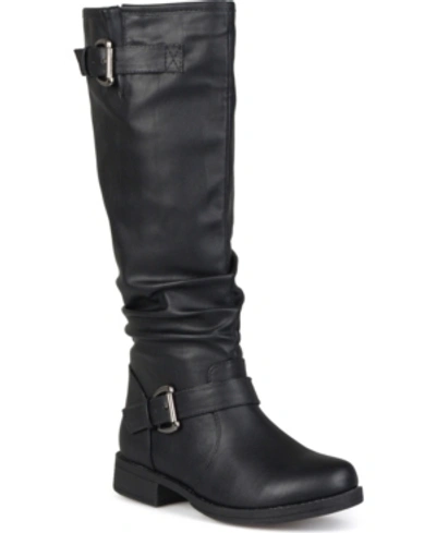 Journee Collection Women's Extra Wide Calf Stormy Boot In Black