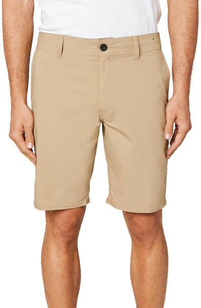 O'neill Stockton Hybrid Water Resistant Swim Shorts In Khaki