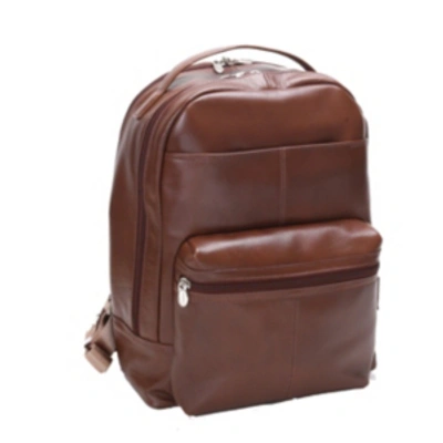 Mcklein Parker 15" Dual Compartment Laptop Backpack In Brown