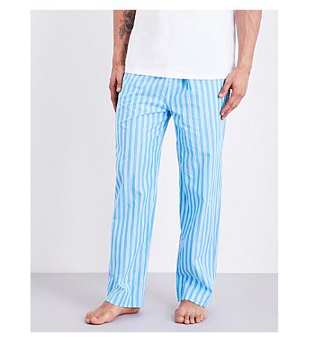 Polo Ralph Lauren Checked Cotton-poplin Pyjama Bottoms In Sky | ModeSens