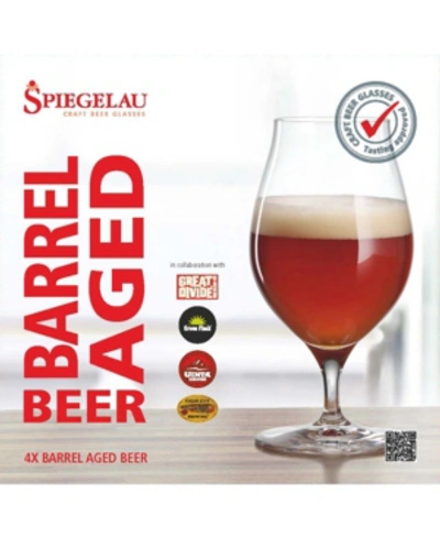 Spiegelau Craft Beer Barrel Aged Tulip Glass, Set Of 4, 17.7 oz In Clear