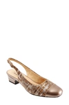 Trotters Dea Sling Back Heel Women's Shoes In Bronze