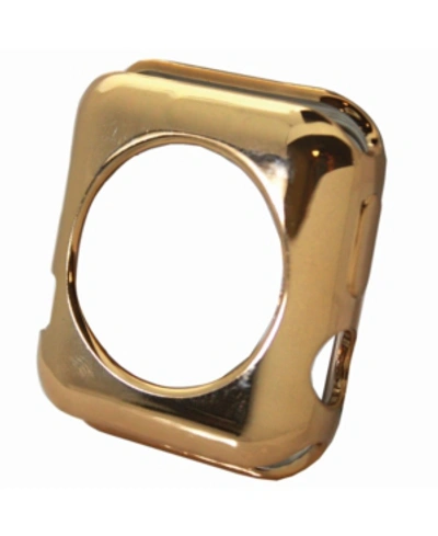 Nimitec Chrome Apple Watch Case Protector In Gold-tone
