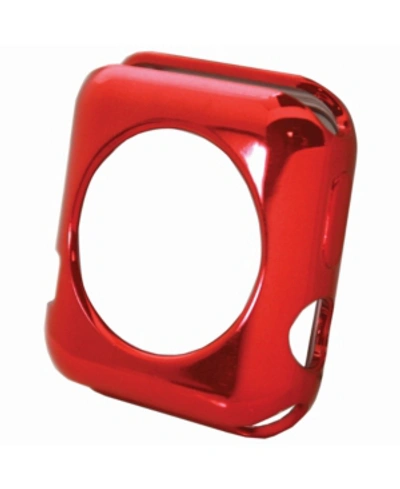 Nimitec Chrome Apple Watch Case Protector In Red