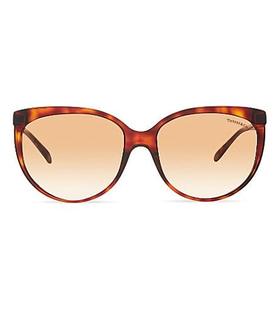 Tiffany & Co Tf4097 Havana Cat Eye Sunglasses