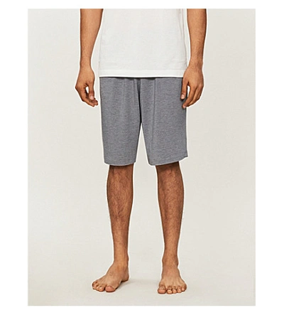 Derek Rose Derek Rose Mens Grey Marlowe Stretch-modal Shorts