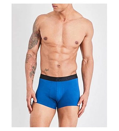 Calvin Klein Edge Classic-fit Stretch-cotton Trunks In Orion