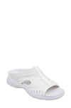 Easy Spirit Women's Traciee Square Toe Casual Flat Sandals Women's Shoes In White