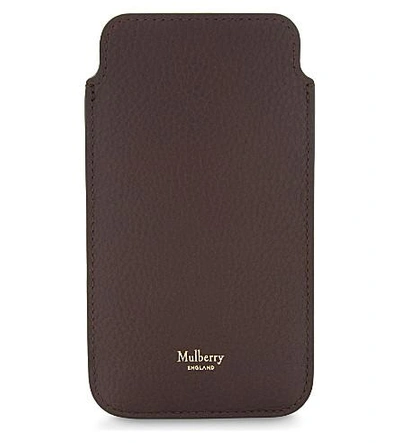 Mulberry Grained Leather Iphone Cover 6/6s In Oxblood