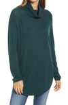 Caslonr Caslon Turtleneck Tunic Sweater In Green Ponderosa