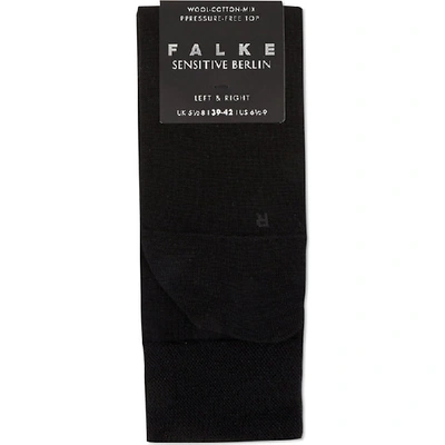 Falke Berlin Sensitive Wool Socks In Nero