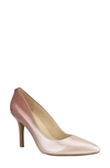 Nine West Fifth Pointed Toe Pump In Rosegold Ombre