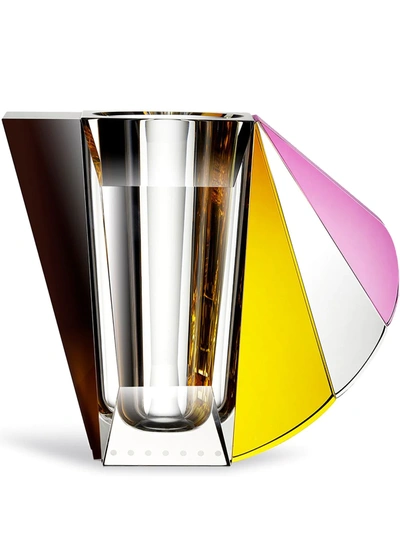 Reflections Copenhagen Crystal Grand Manhattan Vase (25.5cm) In Multicolour