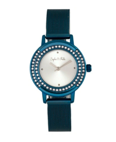 Sophie And Freda Quartz Cambridge Alloy Watches 28mm In Blue