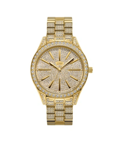Jbw Women's Cristal 34 (0.12 Ct. T.w.) Diamond 18k Gold-plated Stainless-steel Watch 38mm In Gold / Gold Tone