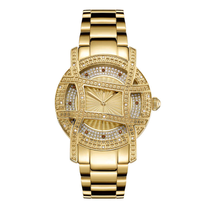 Jbw 10 Yr Anniversary Women's Olympia Diamond (1/5 Ct.t.w.) 18k Gold Plated Watch In Gold / Gold Tone / Rose / Rose Gold / Rose Gold Tone
