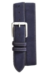 Torino Suede Belt In Navy