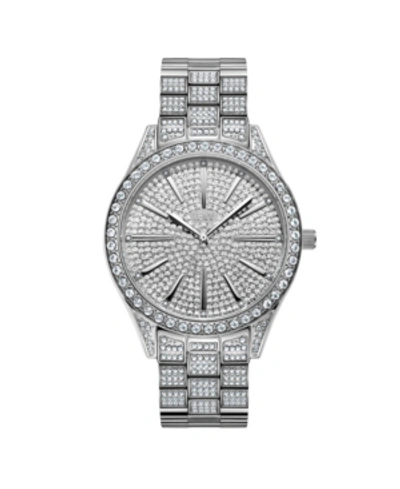 Jbw Women's Cristal Diamond (1/8 Ct. T.w.) Watch In Stainless Steel Watch 38mm In Silver