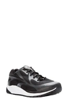Propét One Lace-up Sneaker In Black/ Grey Fabric