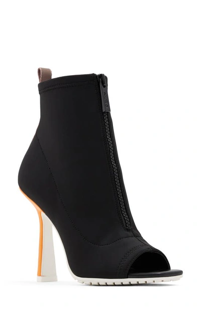 Aldo Millania Open Toe Bootie In Black