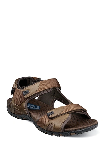 Nunn Bush Men's Rio Bravo Three Strap River Sandals Men's Shoes In Tan