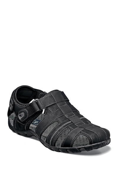 Nunn Bush Rio Bravo Closed Toe Fisherman Sandal In Black