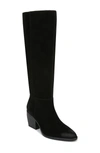 Naturalizer Fae High Shaft Boots Women's Shoes In Black Suede