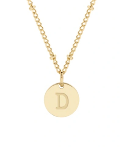 Brook & York Madeline Initial Pendant Necklace In Gold D