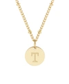 Brook & York Madeline Initial Pendant Necklace In Gold T