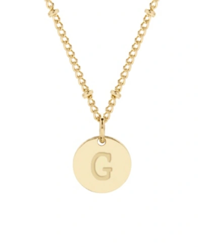 Brook & York Madeline Initial Pendant Necklace In Gold-g