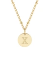 Brook & York Madeline Initial Pendant Necklace In Gold X