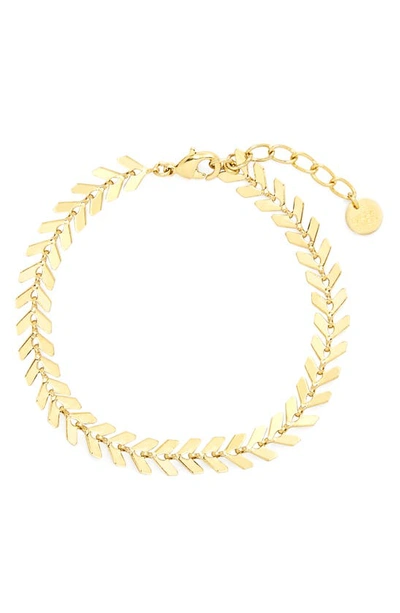 Brook & York Brynn Chevron Chain Bracelet In Gold